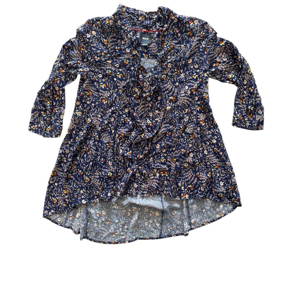 ANTHROPOLOGIE MAEVE FLORAL TUNIC BLOUSE SIZE SMALL